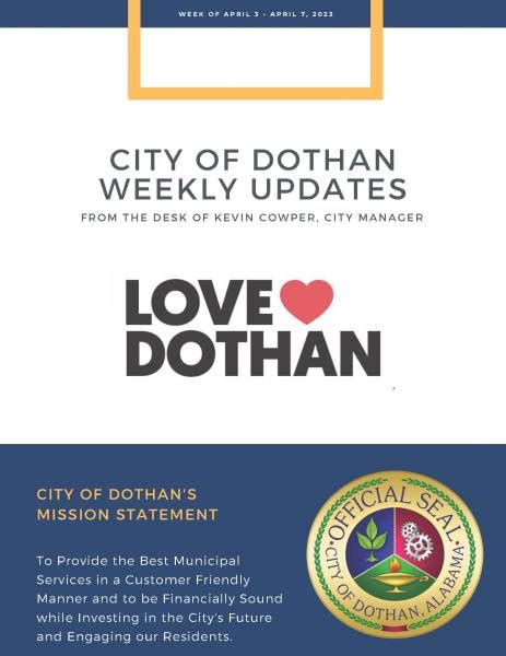 City Of Dothan Weekly Updates