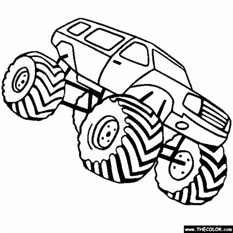 printable monster truck coloring pages everfreecoloringcom
