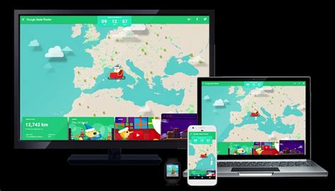 Watch as he draws near on christmas eve. Google propose de suivre le périple du Père Noël en direct ...