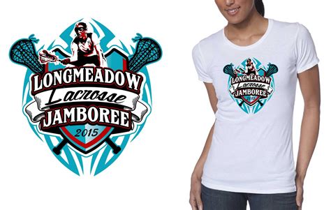 2015 Longmeadow Lacrosse Jamboree Best T Shirt Logo Design