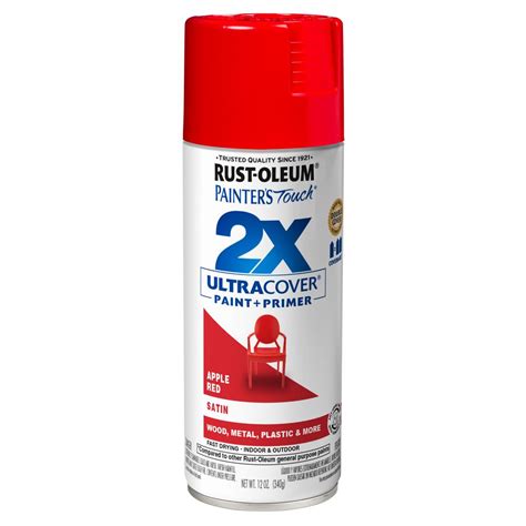 Rust Oleum Painters Touch 2x 12 Oz Satin Apple Red General Purpose