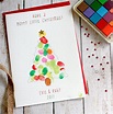 Personalised Finger Print Christmas Cards And Ink Pad By The Little ...