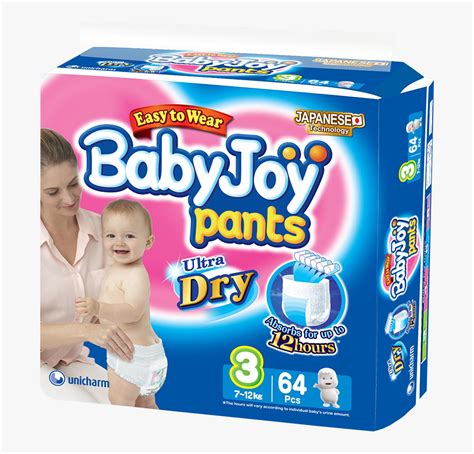Babyjoy Pants Diaper Baby Joy Diapers Hd Png Download Transparent