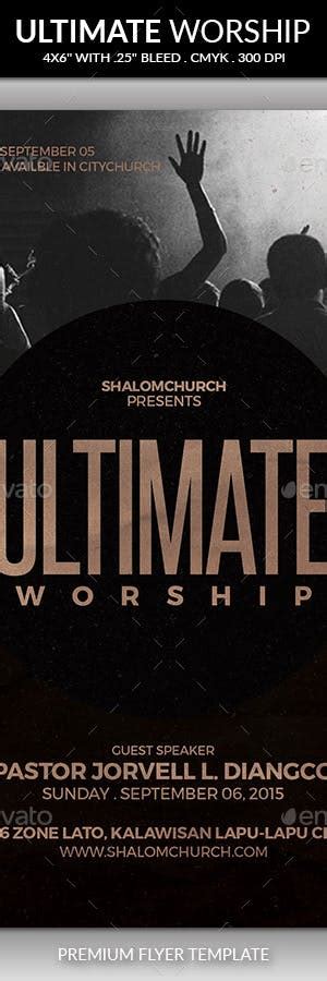Ultimate Worship Church Flyer By Kaaroger Graphicriver