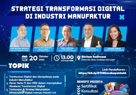 Seminar Strategi Transformasi Digital Di Industri Manufaktur Surabaya