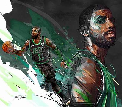 Kyrie Irving Nba Celtics Boston Behance Wallpapers