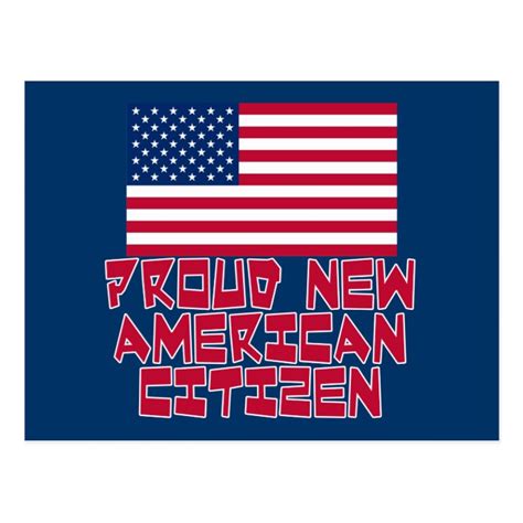 Proud New American Citizen Postcard