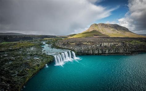 Landscape Nature Waterfall Iceland River Mountain