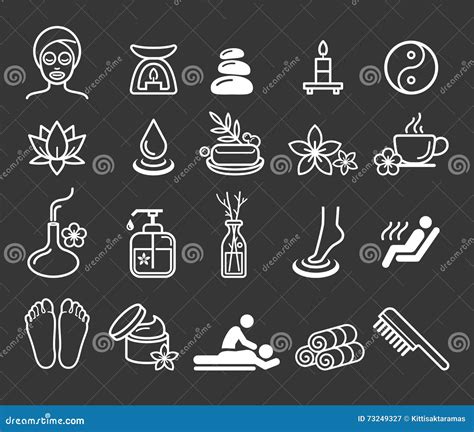 massage therapy and relaxing spa body skincare procedures flat vector illustration osteopathy