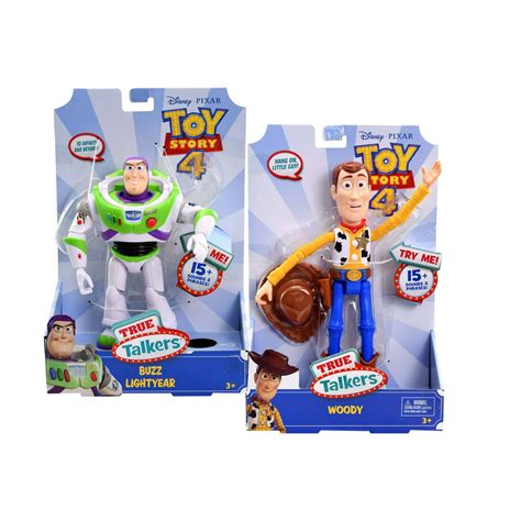 Disney Pixar Toy Story 4 Woody And Buzz Lightyear True Talkers 15 Sounds