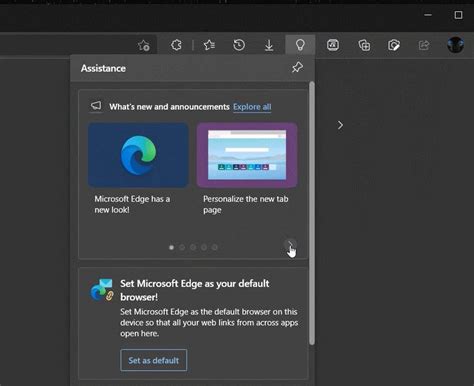 Add Or Remove Assistance Hub Button In Microsoft Edge