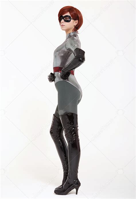 the incredibles 2 elastigirl mrs incredible helen parr cosplay costume bodysuit with mask