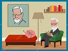 Sigmund Freud Cartoon Stock Vector Image by ©bilhagolan #102602772
