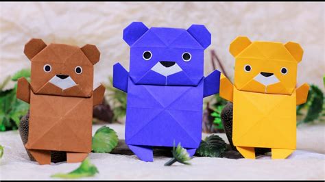 Paper Folding Art Origamihow To Make Teddy Bear Youtube
