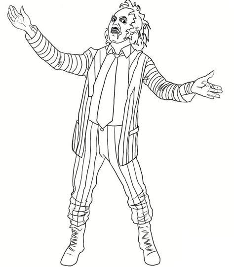 Beetlejuice Coloring Pages Free Printable Coloring Pages For Kids