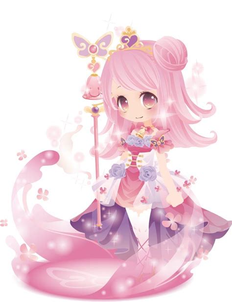 Pink Hime Cute Anime Character Anime Baby Chibi Girl