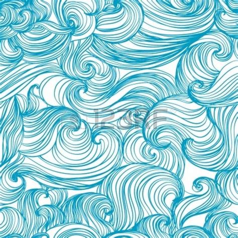 Seamless Abstract Hand Drawn Pattern Waves Background Abstract