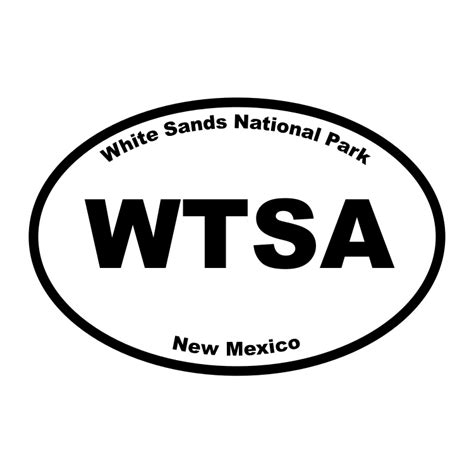 White Sands National Park Oval Sticker