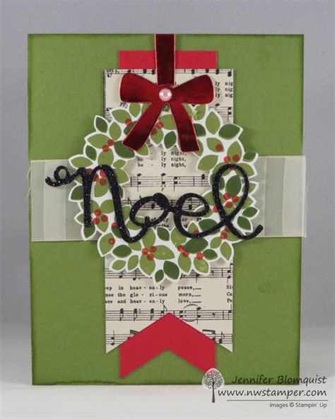 Festive Christmas Card With Wonderous Wreath