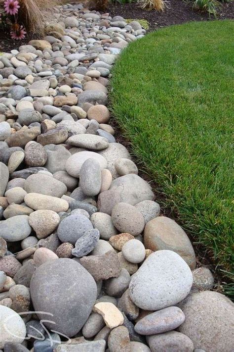 Outstanding River Rocks Design Ideas For Front Yard Landscapes Landscaping With Rocks