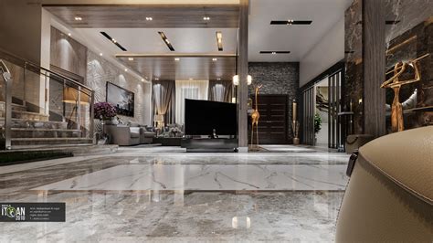 On the color front, some. luxury living room + main hall - interior design villa - saudi arabia | ITQAN-2010