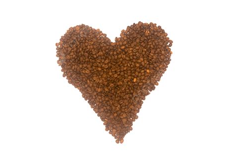Coffee Heart White Drink Grain Fresh Png Transparent Image And