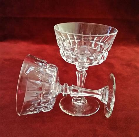 Cristal D Arques Chantelle Champagne Coupe Tall Sherbet Etsy