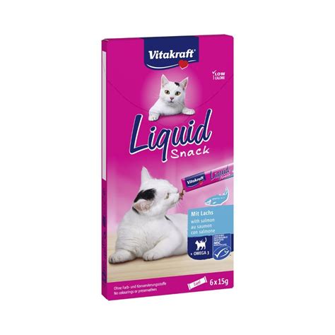 Vitakraft Cat Liquid Lachs And Omega3 6 X 15 G