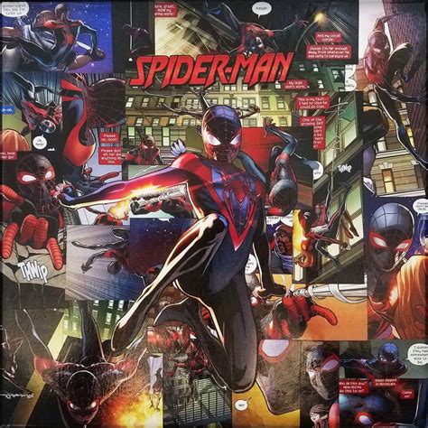 Young Designs Spider Man Miles Morales Decoupage Spiderman Comic