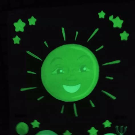 Cartoon Glow In The Dark Luminous Sticker For Kids Bedroom Decoration
