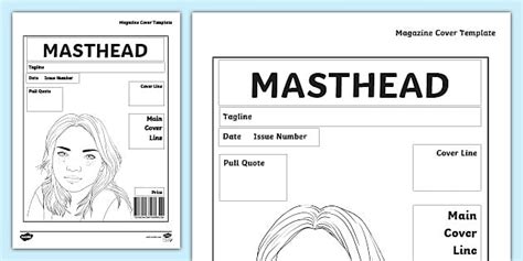 Free Magazine Cover Template Ks1 Activities Resources