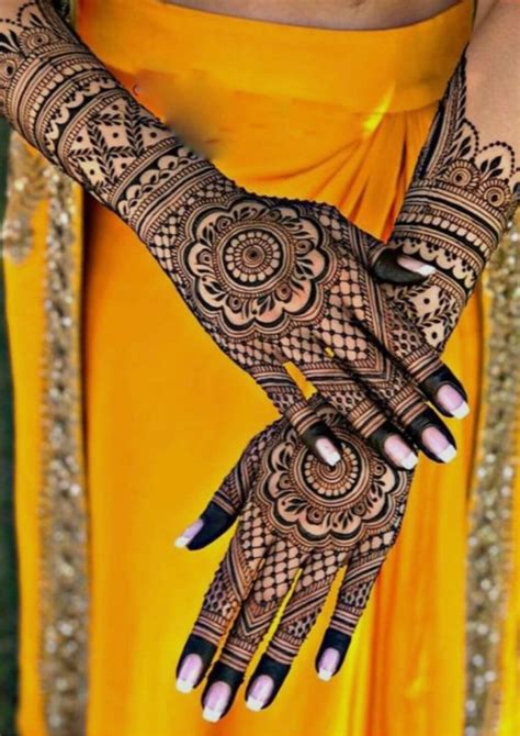 Mehndi Artdesign For A Indian Bride In 2020 Full Hand Mehndi Designs