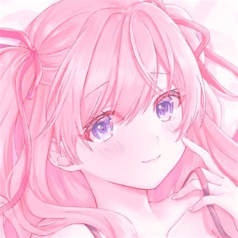 Soft Cutie Icon ꔫ Aesthetic Anime Anime Anime Girl Pink