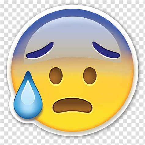 Penting Sad Emoji No Background Gambar Stiker