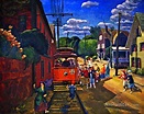 John Sloan Gloucester Trolly Oil Painting Reproductions for sale ...