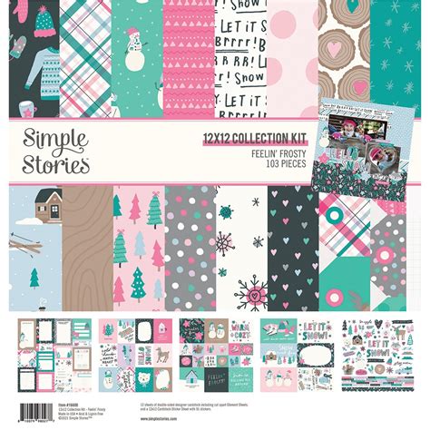 Simple Stories Collection Kit 12x12 Feelin Frosty 810079980277