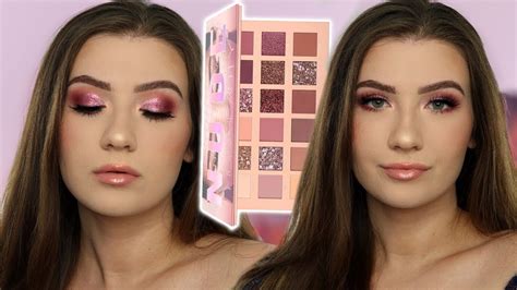 Huda Beauty New Nude Eyeshadow Palette Tutorial And Review Pink