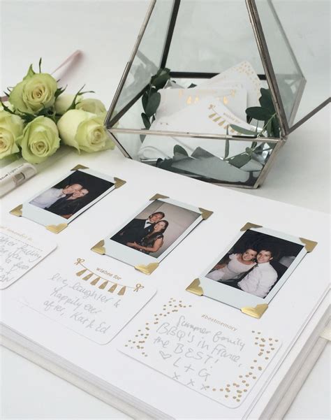 Personalised Wedding Guest Book With Photos Personalised Wedding Guest Book With Hearts Box