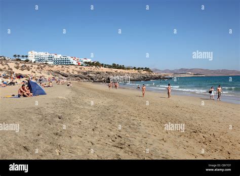 Nudist Beach On Canary Island Fuerteventura Spain Stock Photo Alamy