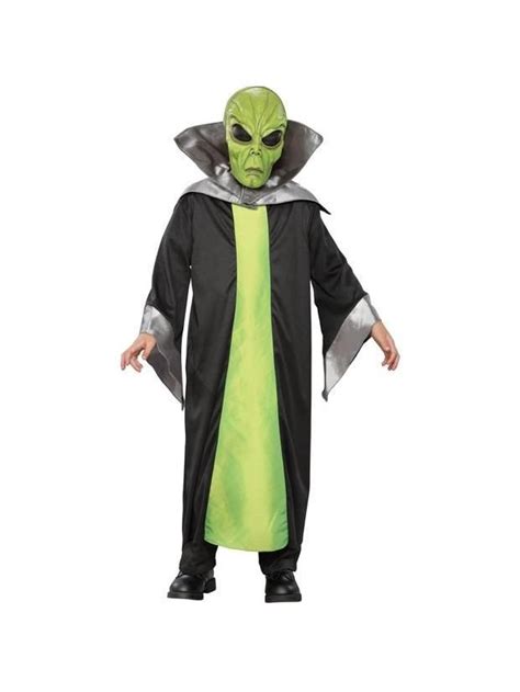 Childs Green Alien Costume In 2020 Alien Costume Alien Halloween