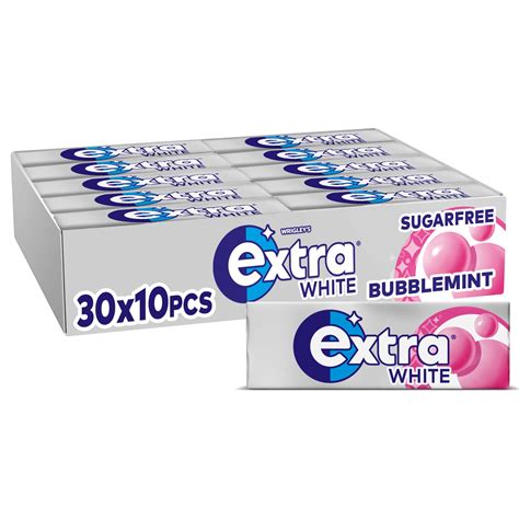 Buy Extra White Chewing Gum Sugar Free Bubblemint Pack Of 30 Online
