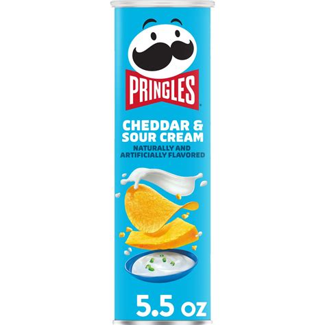 Pringles Cheddar And Sour Cream Potato Crisps Shop Chips At H E B