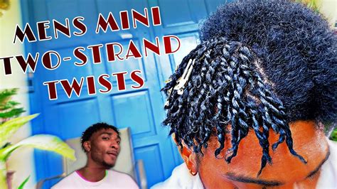 Easy Mens Two Strand Twist On Short Hair Youtube