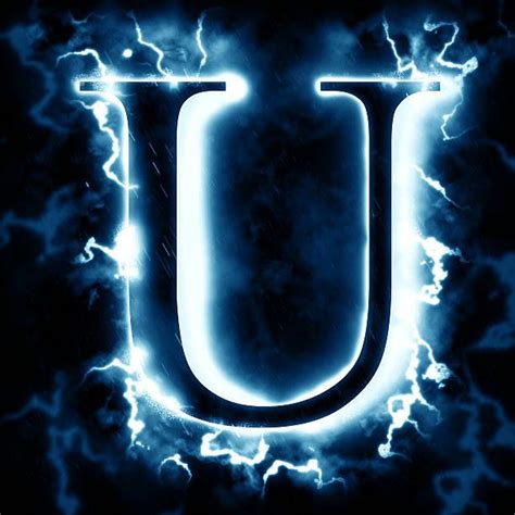 How can a lighting system be adapted to one . Buchstabe - Letter U | Blitze, Buchstaben, Wolken