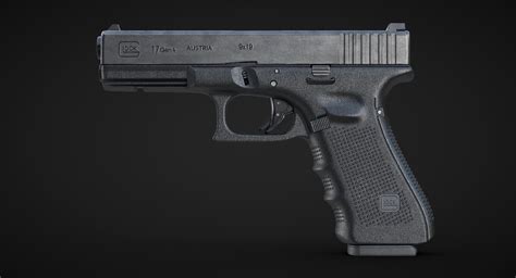 Gun Glock 17 Gen 3d Max