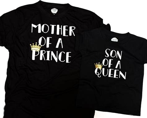 Sale Mother Of A Prince Son Of A Queen Set Etsy