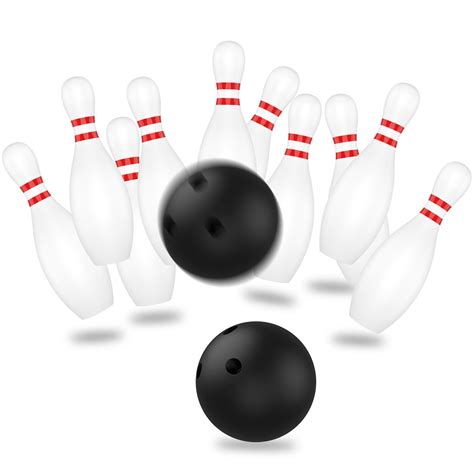 12 Pcs Kids Bowling Set Includes 10 Classical White Pins And 2 Balls