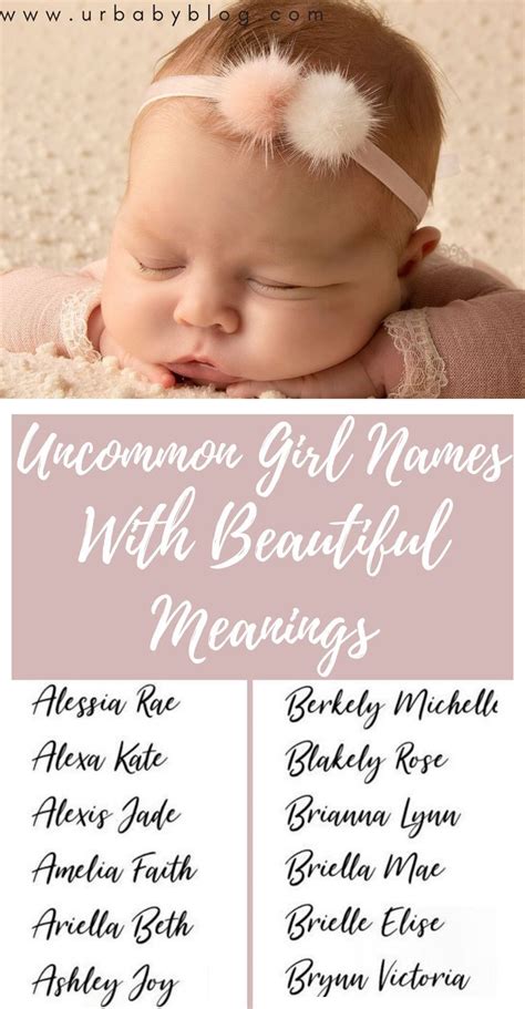 uncommon girl names with beautiful meanings artofit