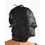 Strict Leather  Asylum Hood With Removable Blindfold And