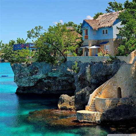 houses negril jamaica high backgrounds hd phone wallpaper pxfuel